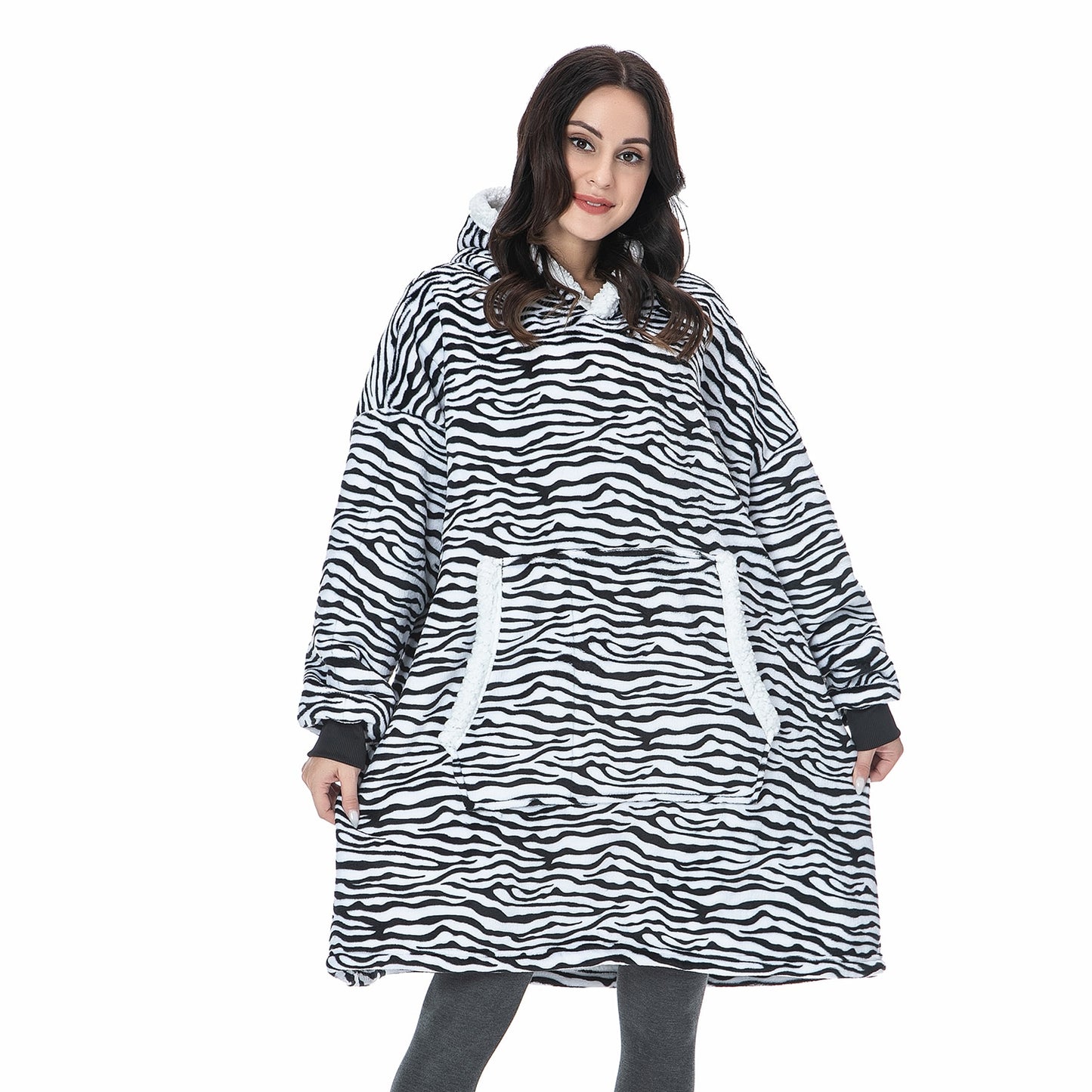 Oversized Hoodie Sweatshirt Women Tie Dye Hoodies Fleece Giant Wearable Blanket