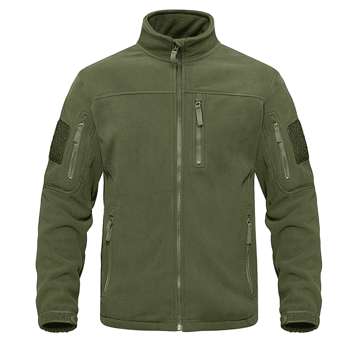 Durchgehender Reißverschluss, taktische Armee-Fleecejacke, militärische, warme, warme Oberbekleidung, Windjacke