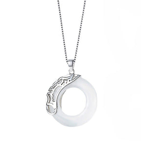 Collana con ciondolo al chiaro di luna per coppia di collane di benedizione dei funzionari del cielo per gioielli di amicizia per gli amanti