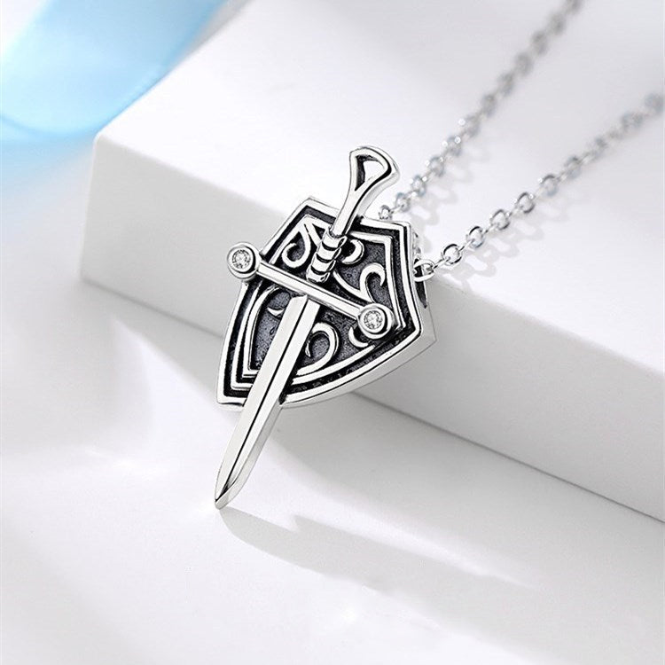 Princess and Knight Couple Necklace Men's and Women's matching Necklace Commemorative Gift