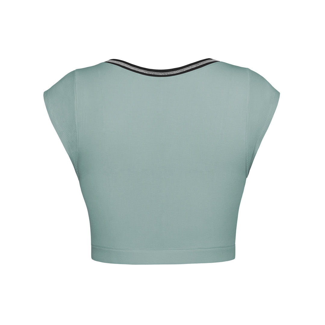 Slim Fit Ultra Short Sexy Spicy Girls Top Knitted Thread T-shirt