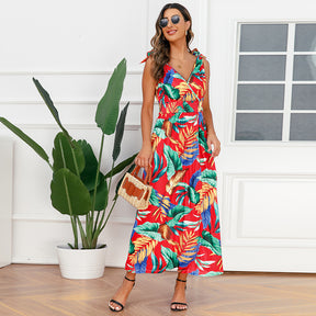 hawaiian print dress