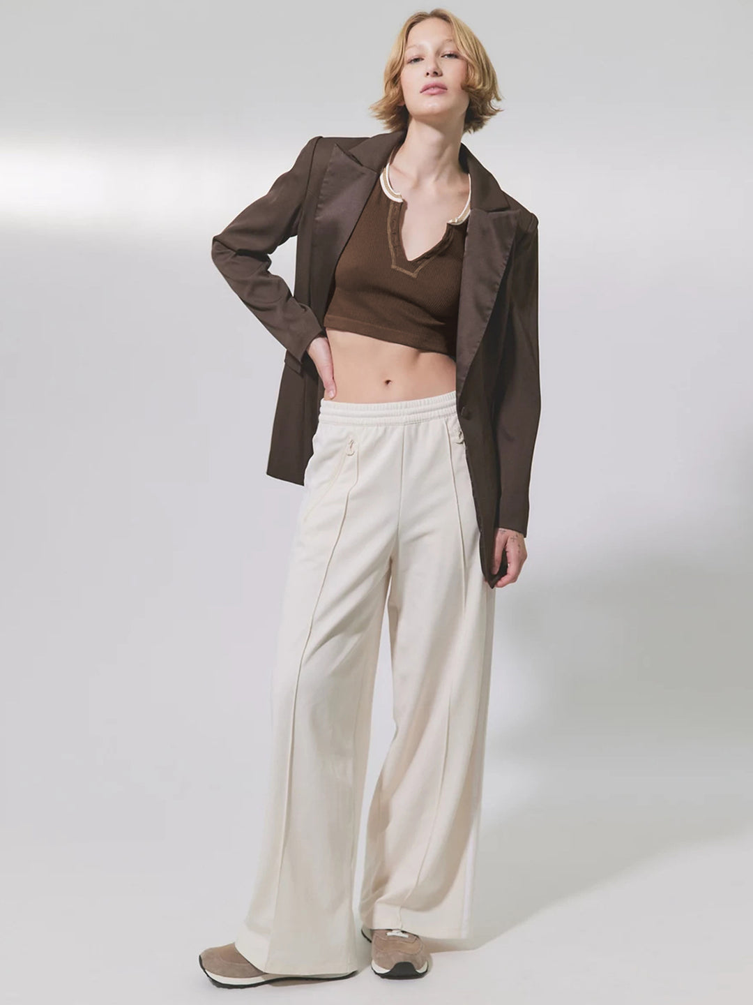 Slim Fit Ultra Short Sexy Spicy Girls Top Knitted Thread T-shirt