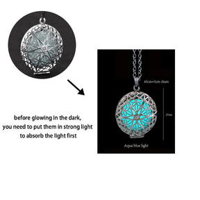 Luminous Dragon Necklace Glowing Night Fluorescence Silver Plated Glow In The Dark Necklace