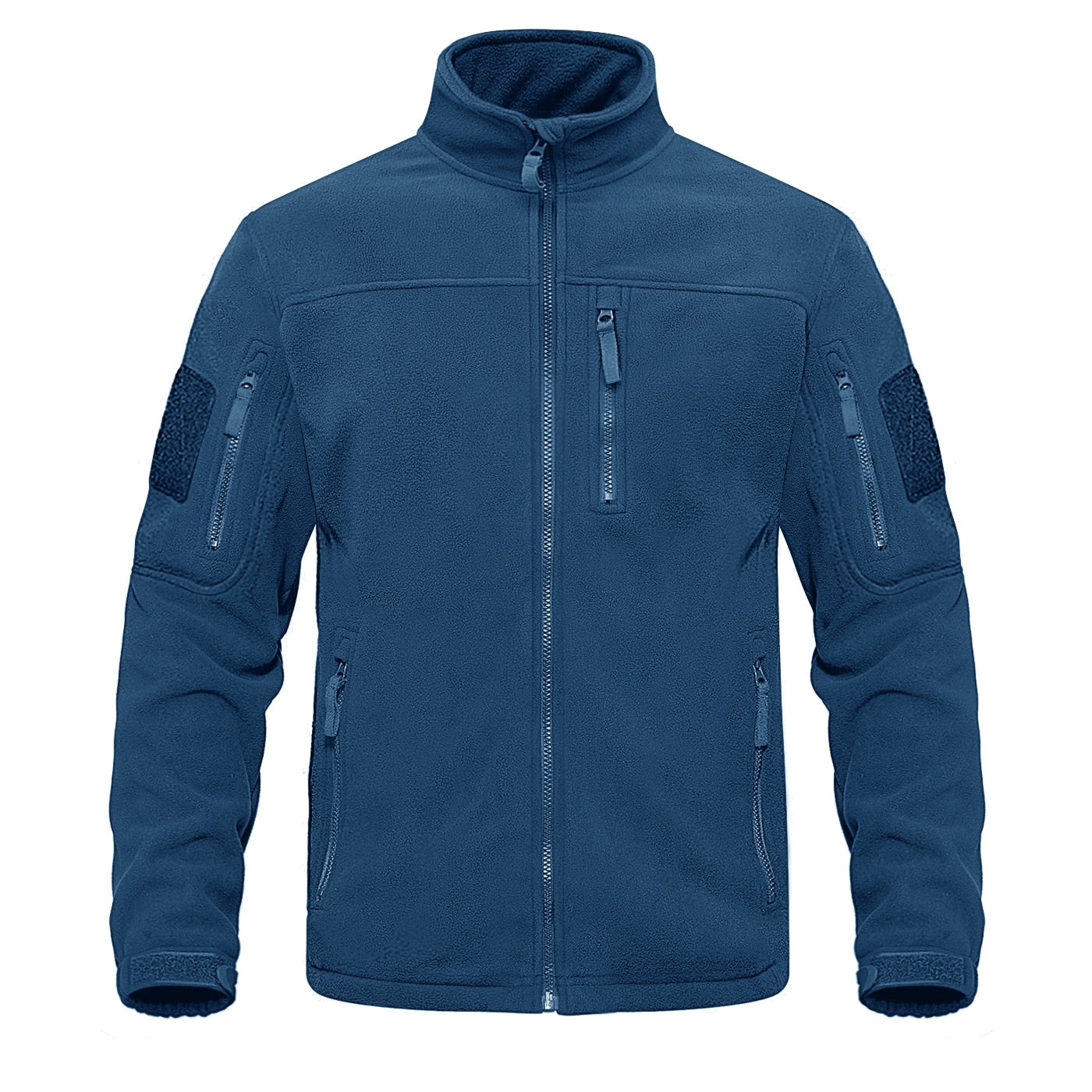 Full Zip Up Tactical Army Fleece Jacket Military Thermal Warm Outwear Windbreaker