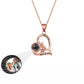 Flowers that can be customized for photos Projection Necklace Pendant Jewelry
