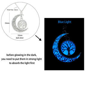 Luminous Dragon Necklace Glowing Night Fluorescence Silver Plated Glow In The Dark Necklace