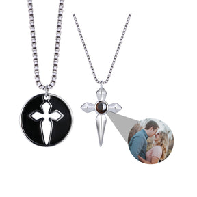 Couples who can customize photosProjection Necklace Pendant Jewelry