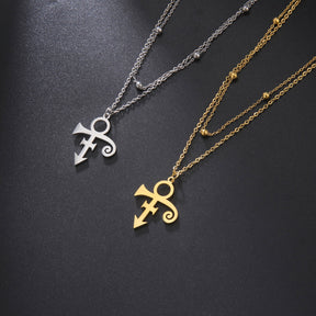 Guitar Memorial Love Symbol Pendant Necklace Le Petit Prince Necklaces