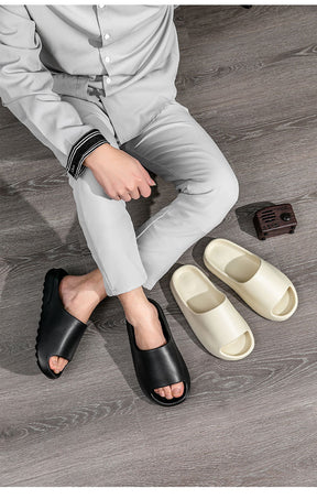 Women Men Sandals Casual Beach Shoes Soft Bottom Slides Thick Platform EVA Anti-Slip Slipper