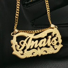 14 karat gold name necklace