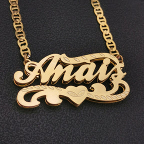 gold filled name necklace