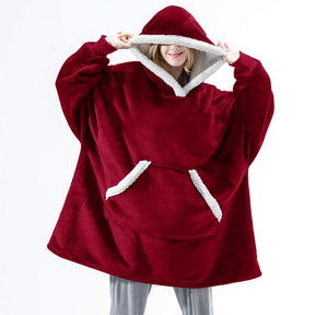 Winter Oversized Hoodies Women Giant Hoody Flannel Fleece Wearable Blanket