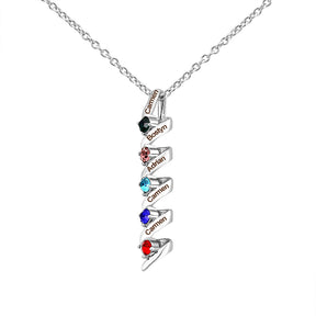 Customizable Birthstone Pendant Necklace For Women Choker Mom Birthday Jewelry