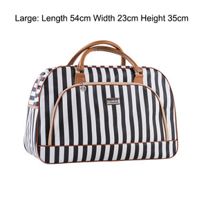 Damen Reisetaschen PU-Leder Große Kapazität Wasserdichter Druck Gepäck Duffle Bag