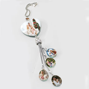 Customizable photo Car Rearview Mirror Pendant Car Interior Modeling Crystal Ball Ornaments