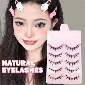 Manga Lashes Soft Natural Eyelashes Thick False Eyelashes