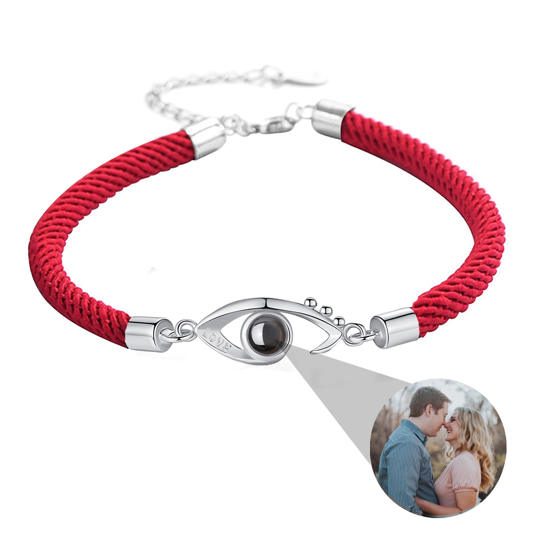 Bracciale con foto personalizzabile EyesCircle Bracciale personalizzato con foto personalizzate