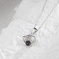 Kundengerechte Foto-Halsketten-Silber-glänzende Herz-Ketten-Halsketten-Geburtstags-Geschenke