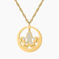 Round Family Name Necklace Hamsa Hand Stainless Steel Necklace Zircon Evil Eye Fatma's Hand