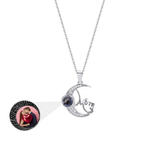 Customizable photo of the moon Projection Necklace  Pendant Jewelry