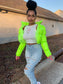 Faux PU Leather Y2K Bubble Puffer Winter Warm Jacket Women Long Sleeve Coats