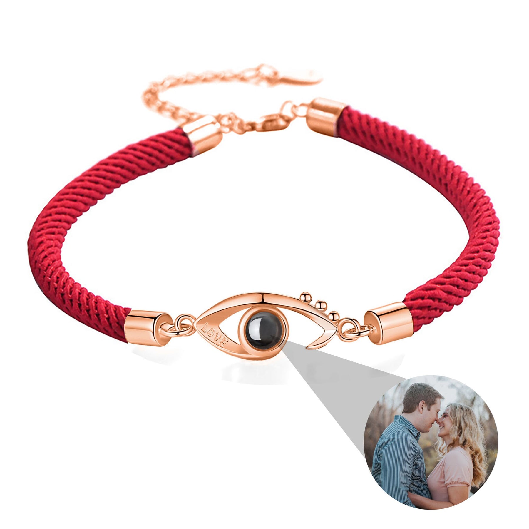 Bracciale con foto personalizzabile EyesCircle Bracciale personalizzato con foto personalizzate