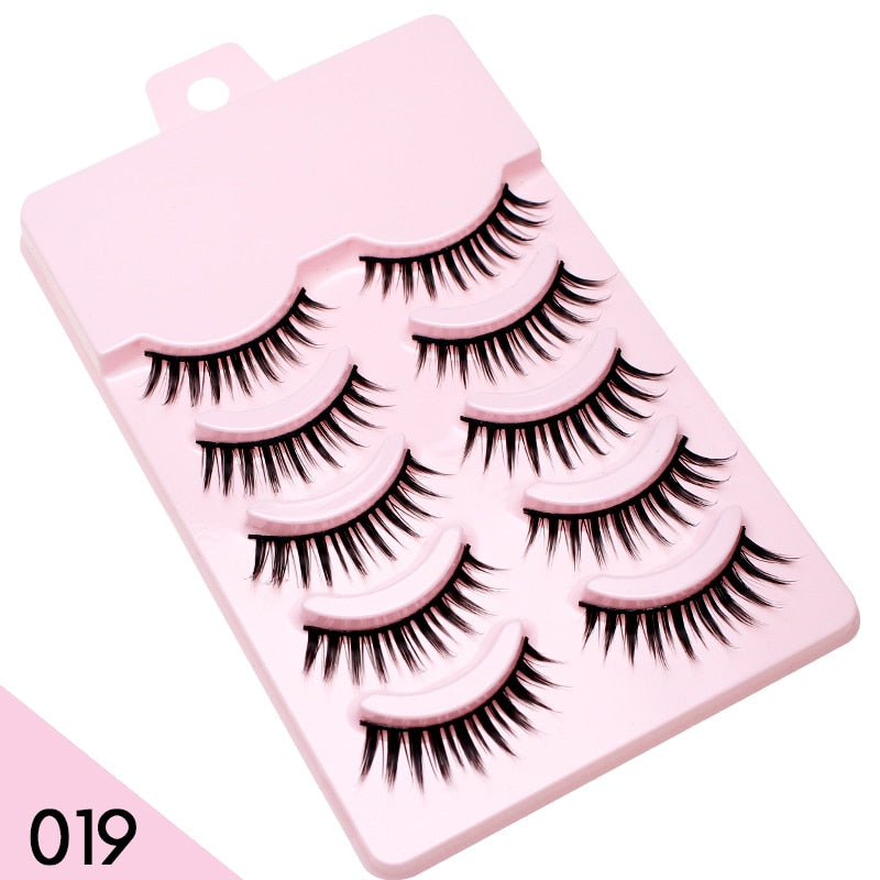 Manga Lashes Soft Natural Eyelashes Thick False Eyelashes