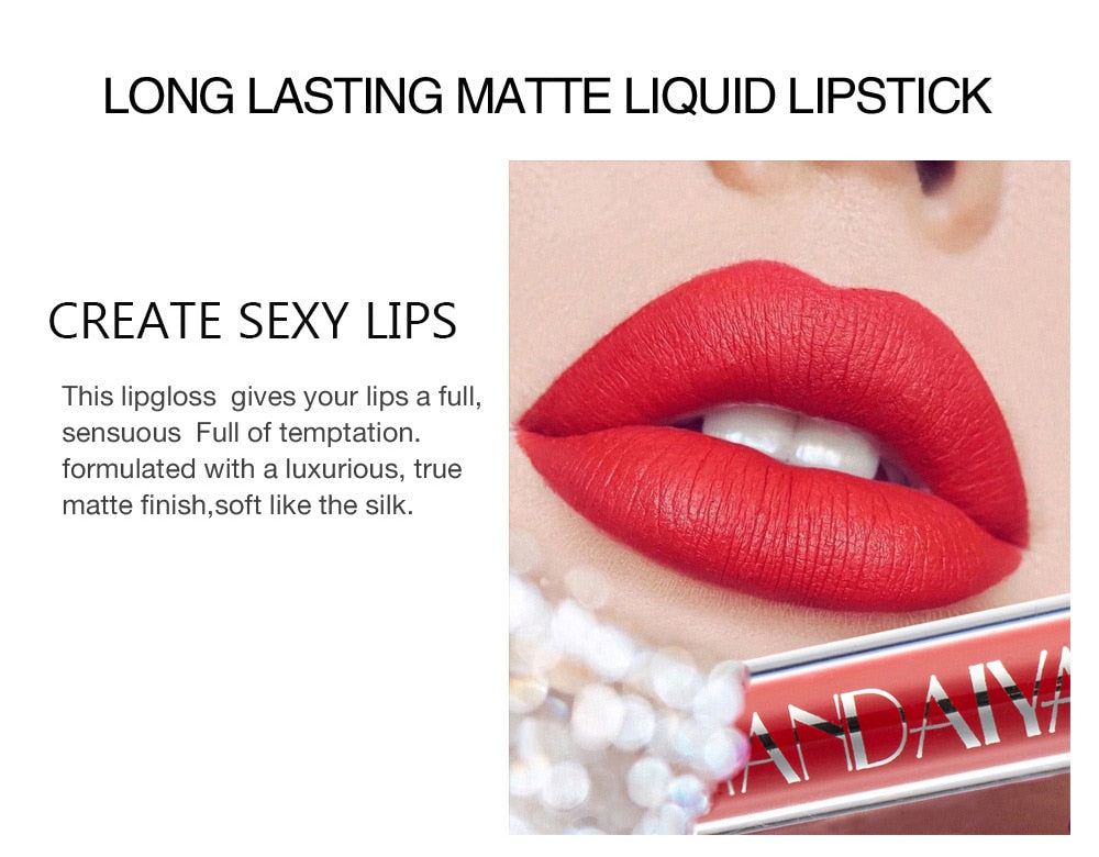 Liquid Lipstick Set Ultra Matte Velvet Waterproof Long Lasting Lip Glosses Nude Makeup Cosmetic Kit-2