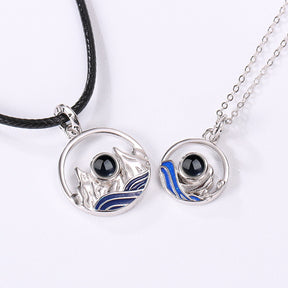 Couples who can customize photos Projection Necklace  Pendant Jewelry For Lover Girlfriend