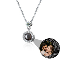 Customizable Photo Projection Necklace Couple Girlfriend Couple Jewelry