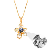 Flowers that can be customized for photos Projection Necklace  Pendant Jewelry