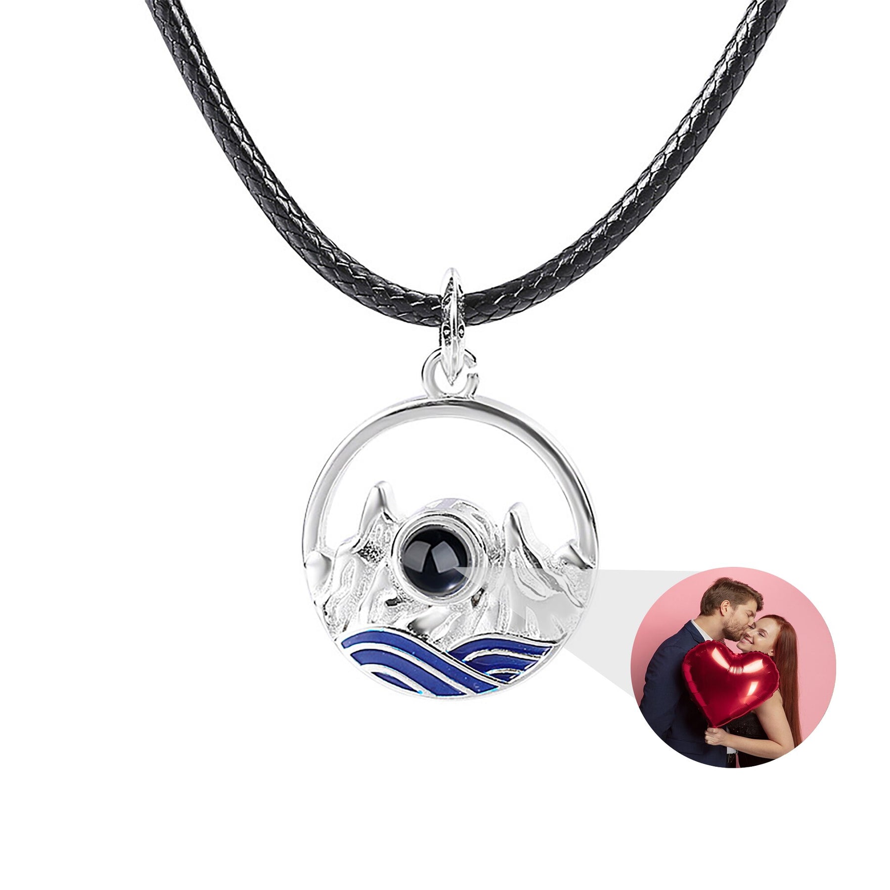 Couples who can customize photos Projection Necklace  Pendant Jewelry For Lover Girlfriend