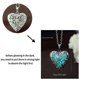 Luminous Dragon Necklace Glowing Night Fluorescence Silver Plated Glow In The Dark Necklace