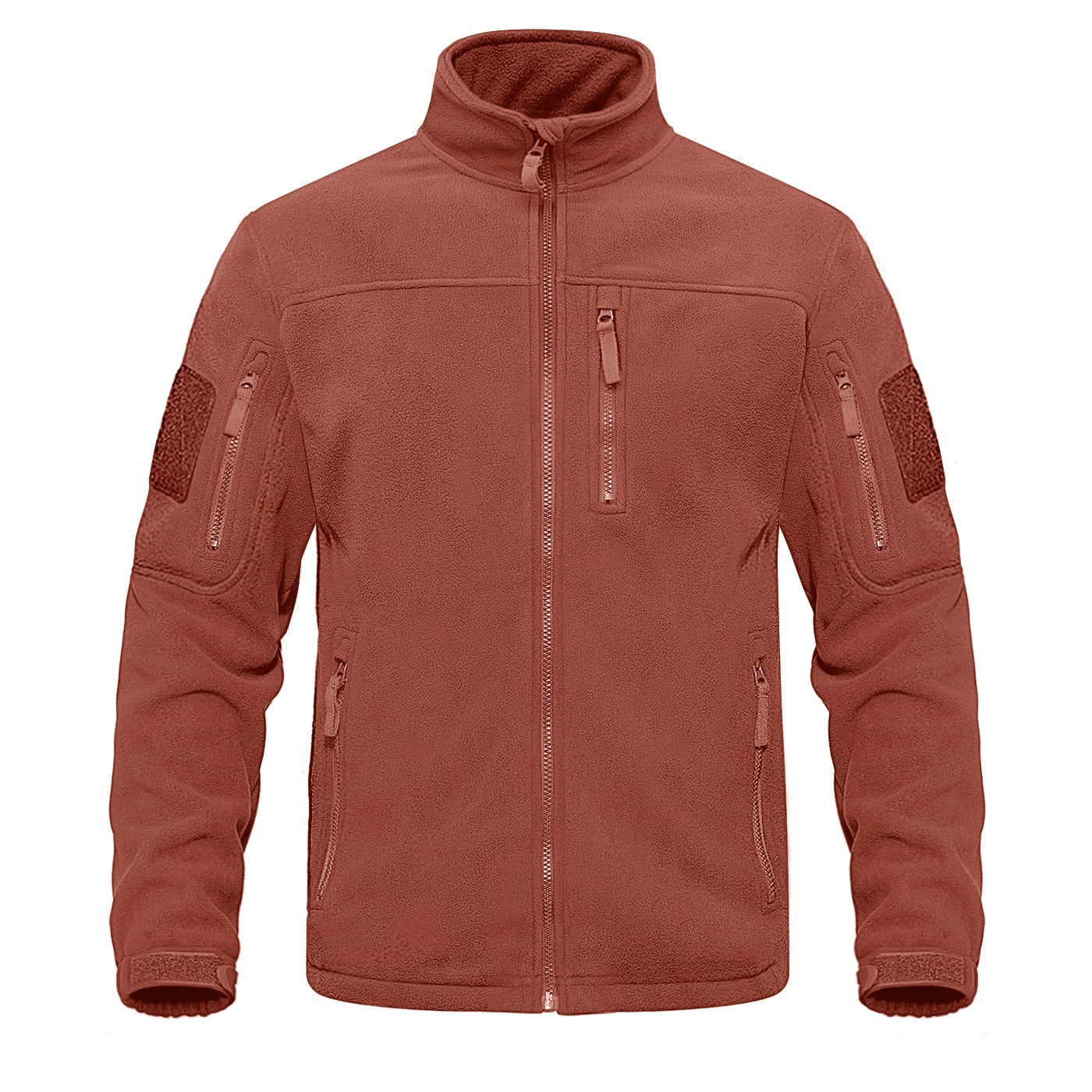 Full Zip Up Tactical Army Fleece Jacket Military Thermal Warm Outwear Windbreaker