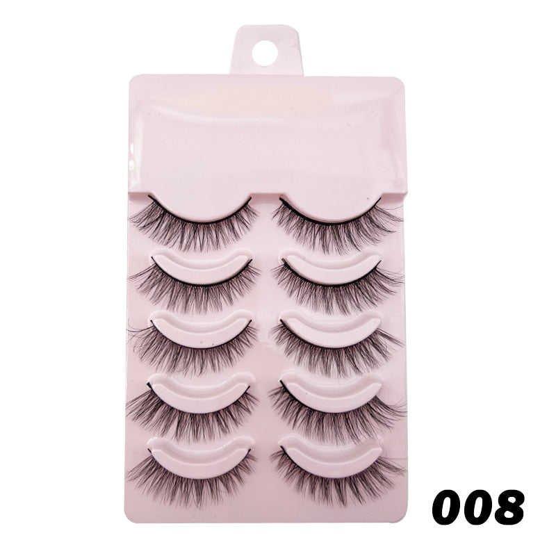 Manga Lashes Ciglia naturali morbide Ciglia finte spesse