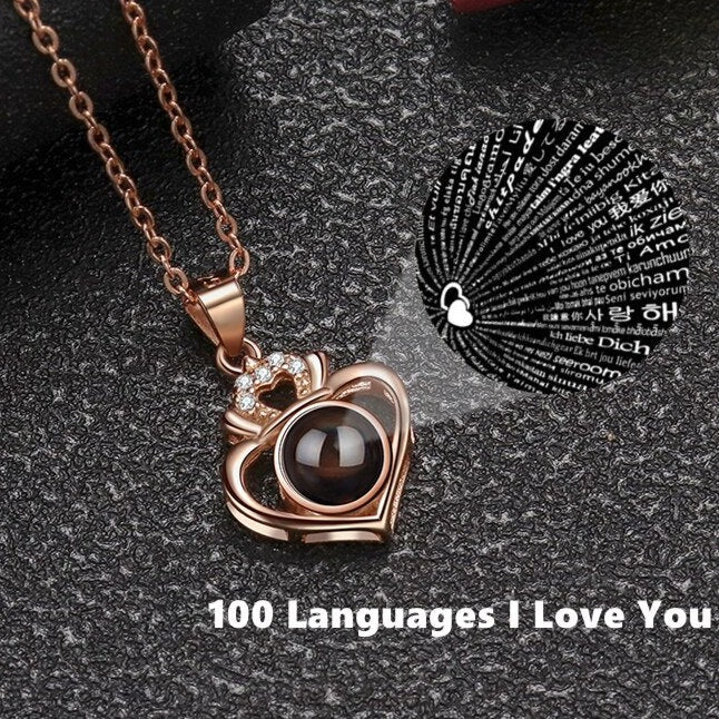 Collana di proiezione personalizzata Collana di proiezione di foto a cuore per donne Regali per amiche da donna