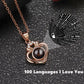Collana di proiezione personalizzata Collana di proiezione di foto a cuore per donne Regali per amiche da donna