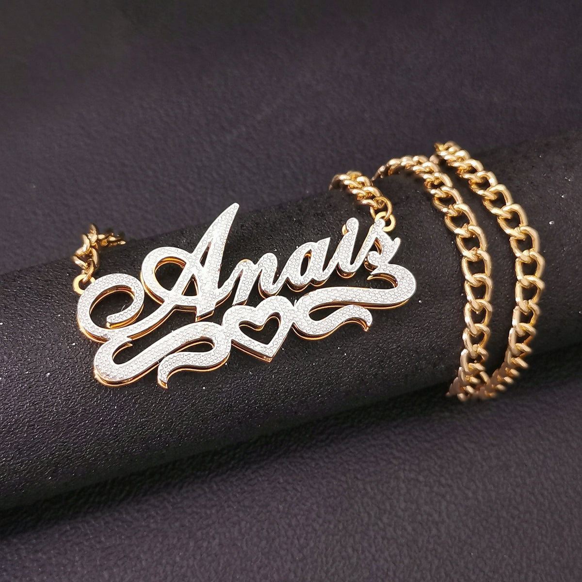 gold plated name plate