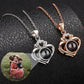 Collana di proiezione personalizzata Collana di proiezione di foto a cuore per donne Regali per amiche da donna