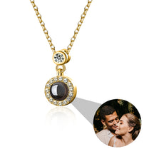 Customizable Photo Projection Necklace Couple Girlfriend Couple Jewelry