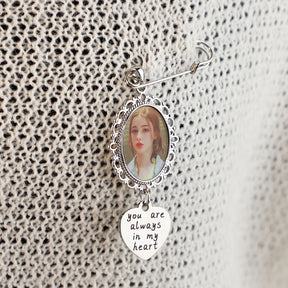 Customizable Photo Brooches Non-Reflective Fixing Clothes Lapel Pins Jewelry