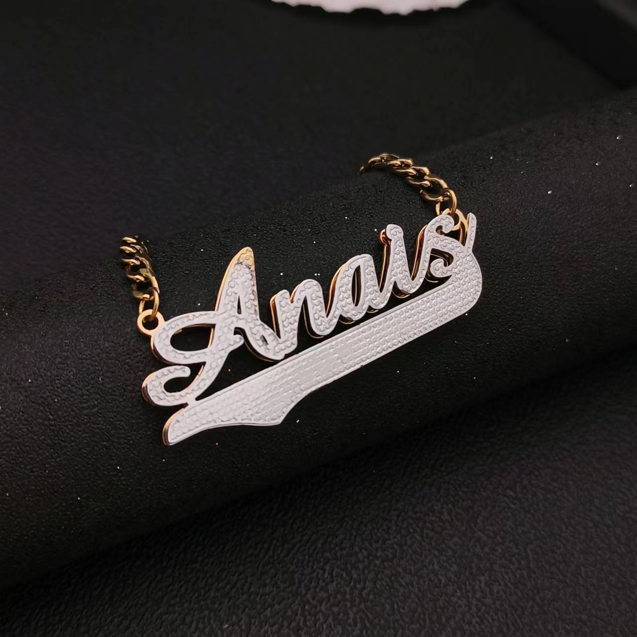 sterling silver name plate