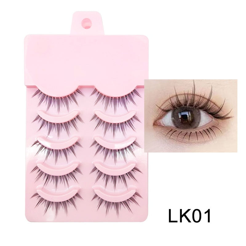 Manga Lashes Soft Natural Eyelashes Thick False Eyelashes