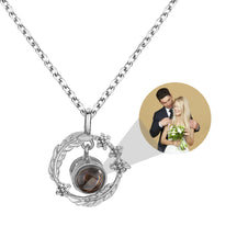 Personalized Photo Feather Projection Necklace New Jewelry