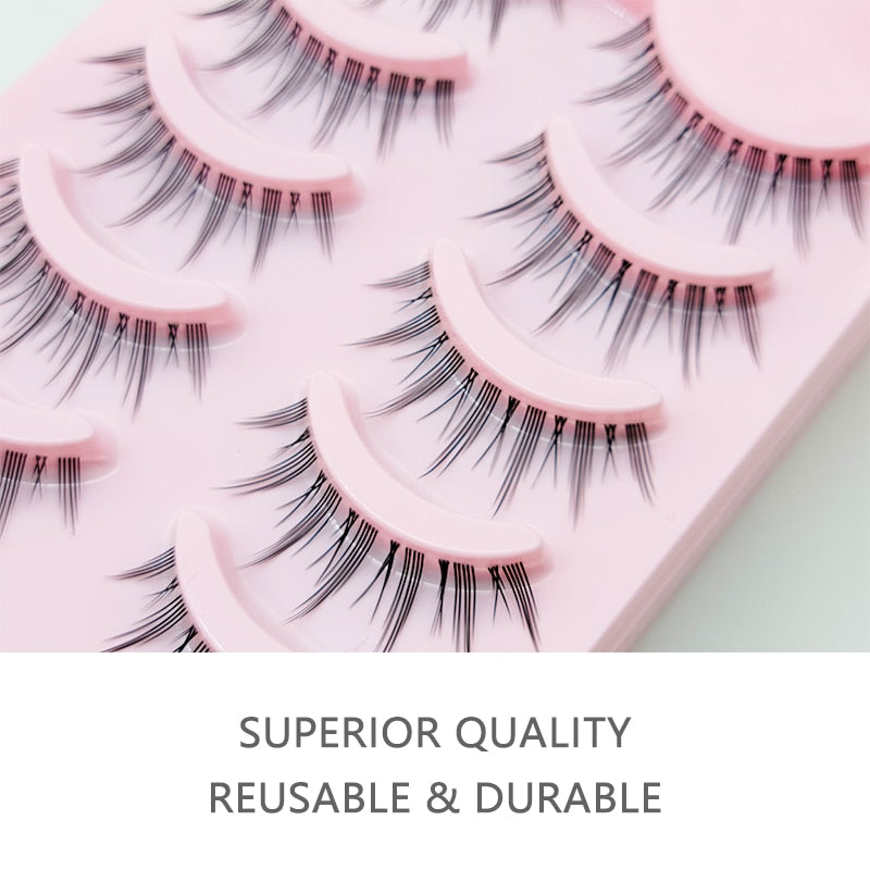 Manga Lashes Soft Natural Eyelashes Thick False Eyelashes