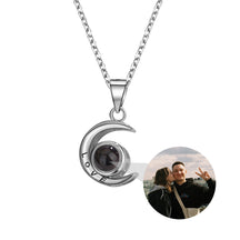 Custom Projection Photo Necklace Star Moon Necklace