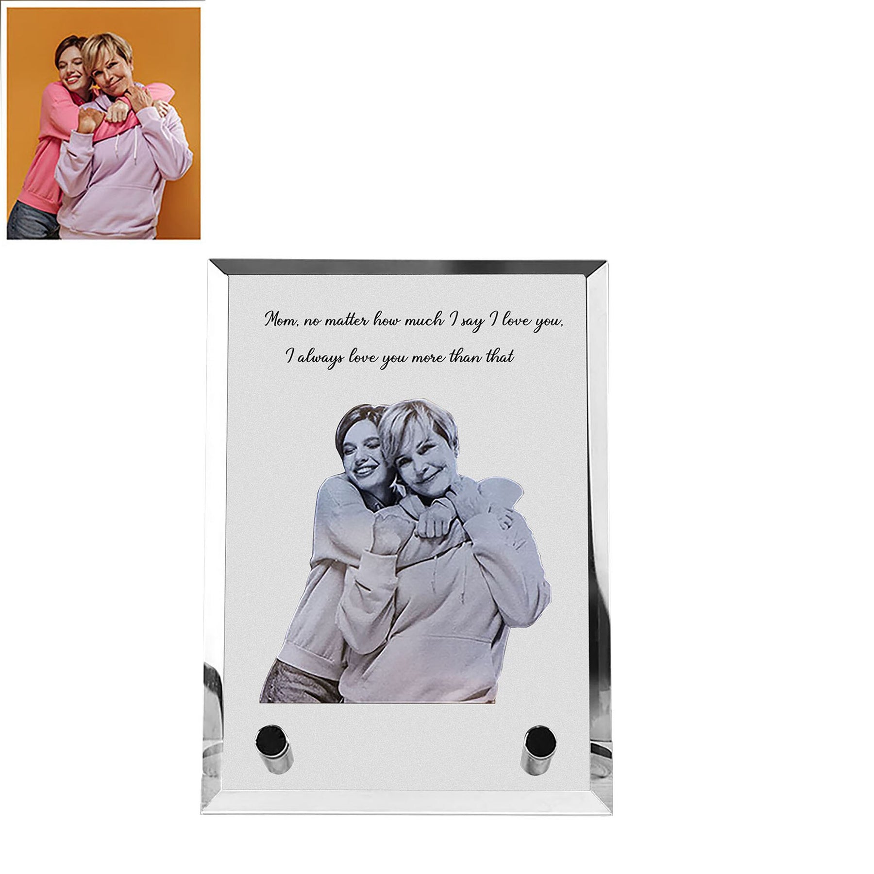 Customized Crystal Family Lovers Photo Album Image Laser Photo Frame