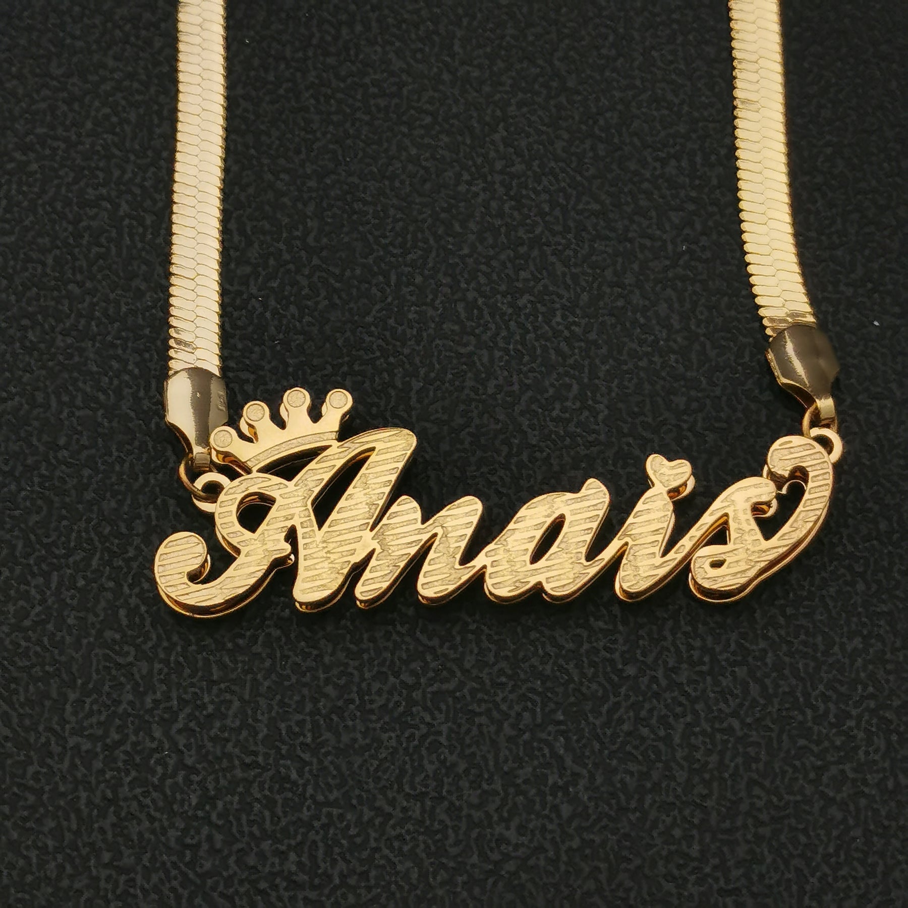 name gold necklace 14k