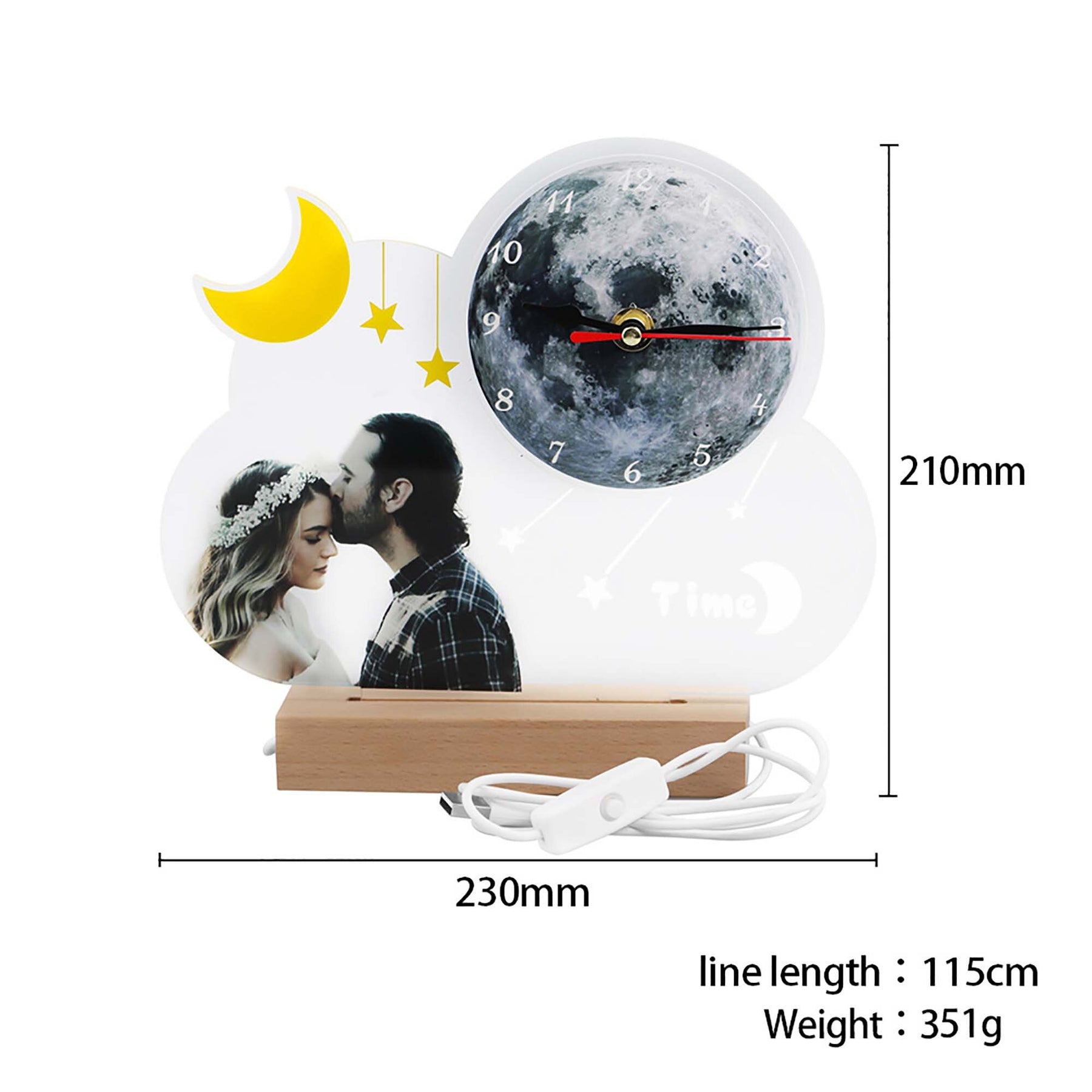 Customizable Photo Moon Lights LED Wall Lights Interior Lighting